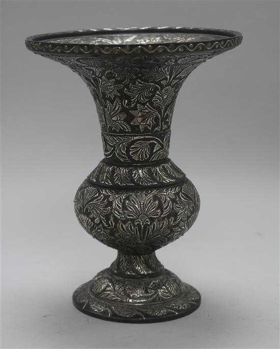 A Bidri ware vase